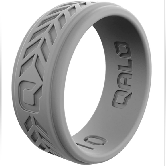 QALO Other - QALO Men's Chevron Silicone Ring-Grey Size 11